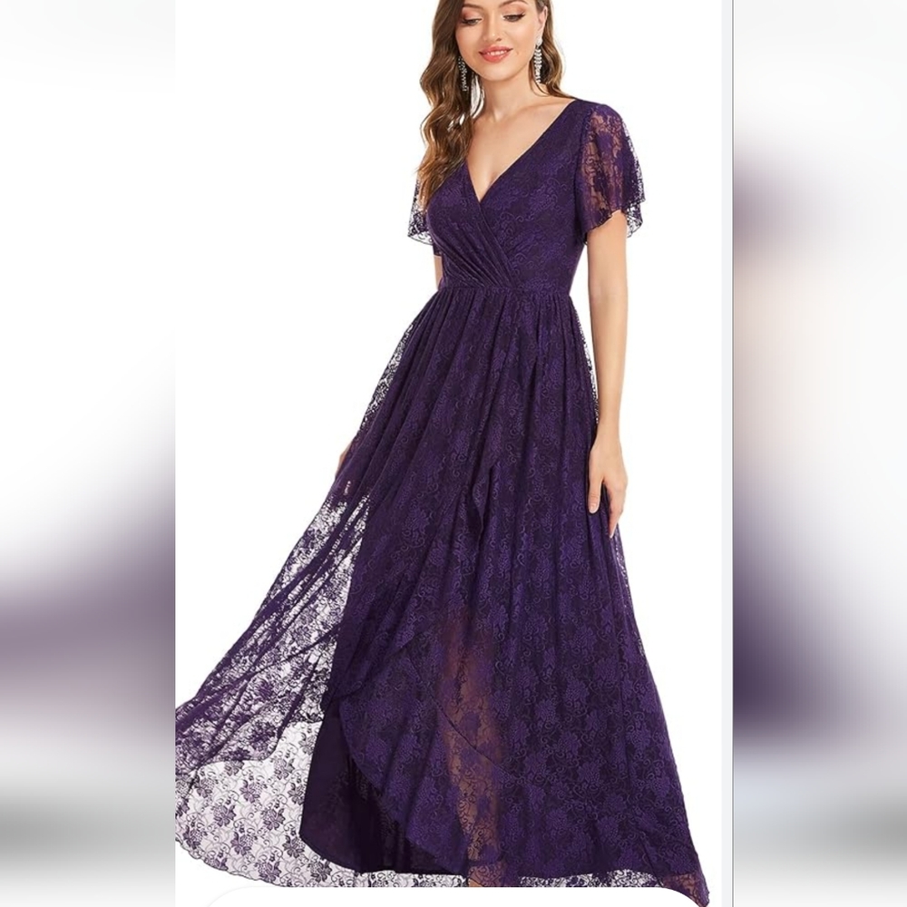EVERPRETTY PURPLE MAXI  DRESS. NWT